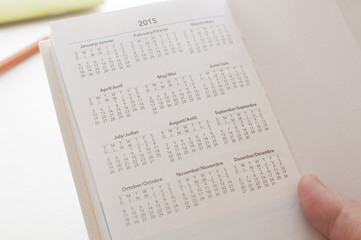 Holding calendar new calendar of 2015