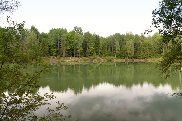 Fototapeta na wymiar Lake in Upper Palatinate, Germany