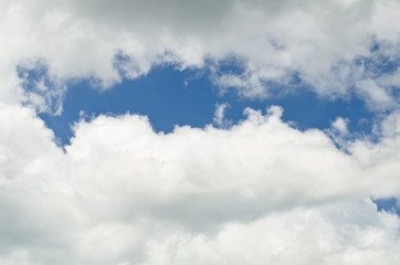 Blue sky cloud background
