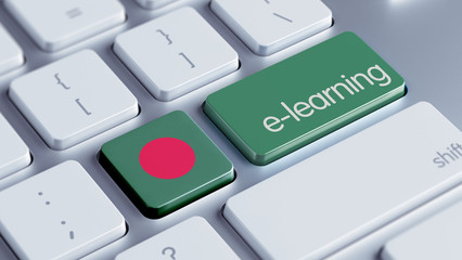 Bangladesh E-Learning Concept
