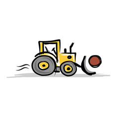 Tractor, construction equipment for your design