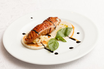 roasted pork with sauce