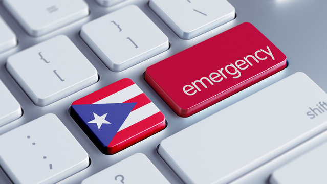 Puerto Rico Emergency Concept