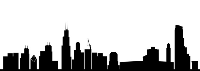 Naklejka premium Chicago City skyline