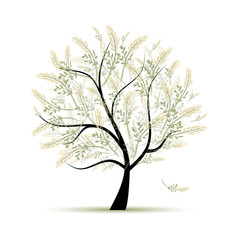 Obraz premium Spring tree green for your design