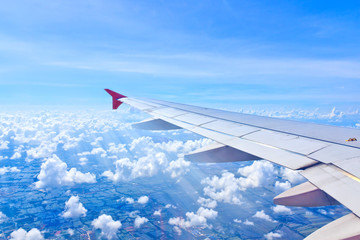 Fototapeta premium Airplane wing