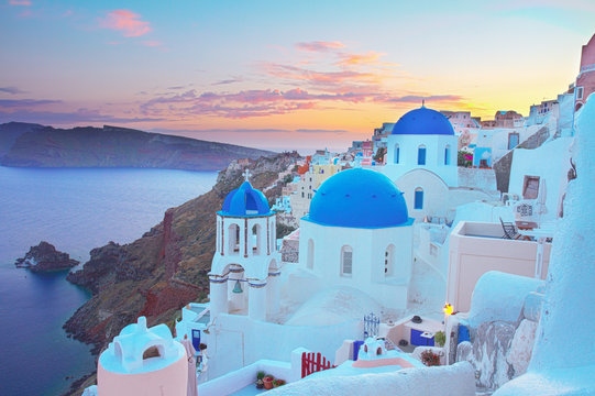 Fototapeta Oia, traditional greek village
