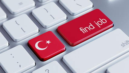 Turkey Find Job Concept