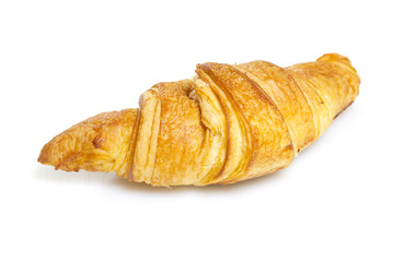Croisant isolated on white bakground
