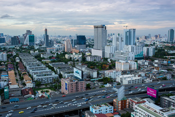Somewhere in Bangkok with the bird's-eye view
