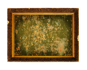 frame with empty grunge canvas for your picture