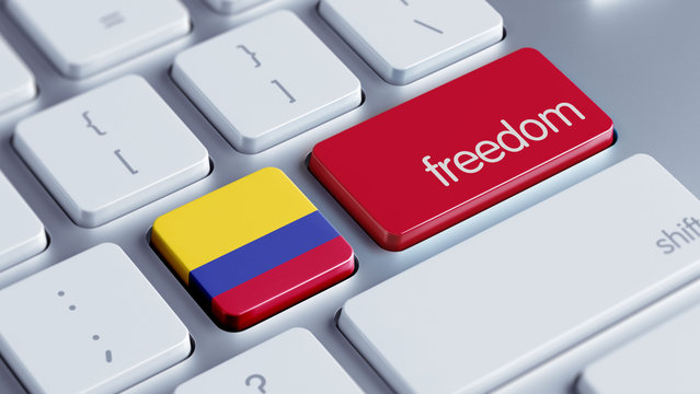 Colombia Freedom Concept