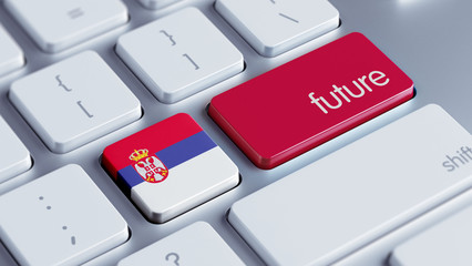 Fototapeta premium Serbia Future Concept