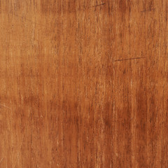 Scratched varnished wood surface
