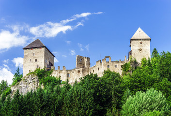 Fototapeta premium Old medieval castle Gallenstein in Austria