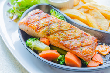 Salmon grilled