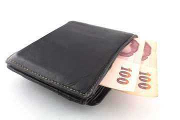Wallet isolated white background