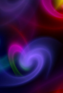 Colorful abstract background, love heart.  