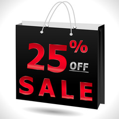 25% off, 25 sale discount, 25 off text- vector EPS10