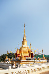 Naklejka premium Stupa of Wat Bang Krai