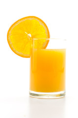 Orange juice glass