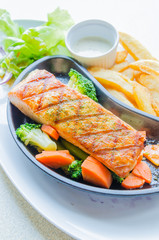 Salmon grilled