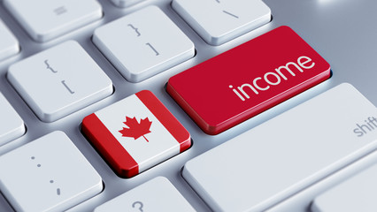 Fototapeta premium Canada Income Concept