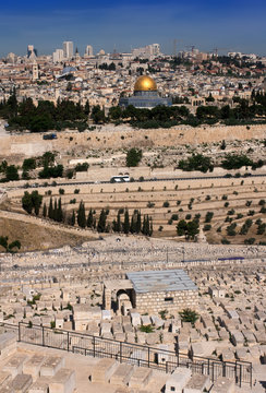 Old Jerusalem. View from Oliva Mount