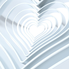 Heart shape figure abstract background