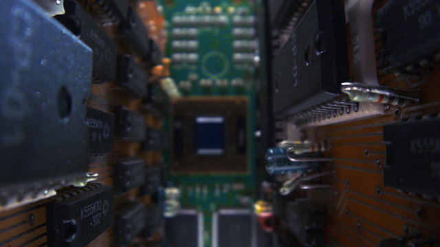 PCB - printed circuit board macro shooting