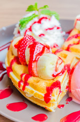 Strawberry banana pancake