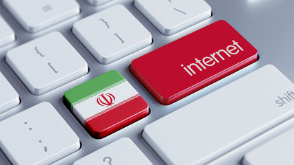 Fototapeta premium Iran Internet Concept