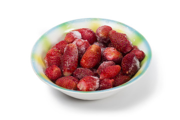 strawberry on the white background