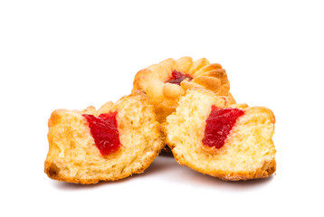 muffins with filling isolated