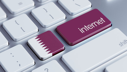 Qatar Internet Concept