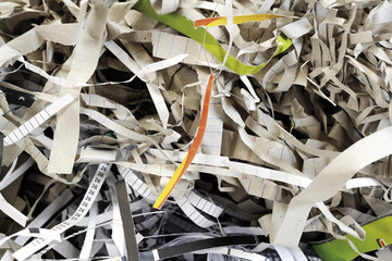 Papier geschreddert