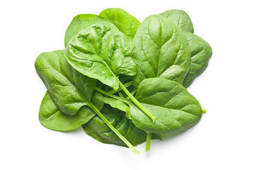 green spinach leaves