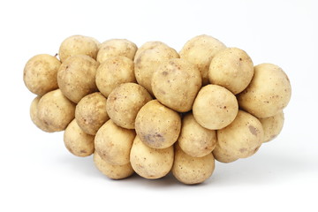 Long kong Fruit in White background