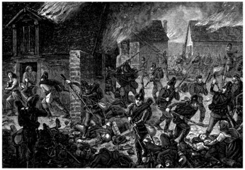 War : Burning a Town - 19th century