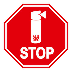 Obraz premium Verbotsschild Aluminium-Deo