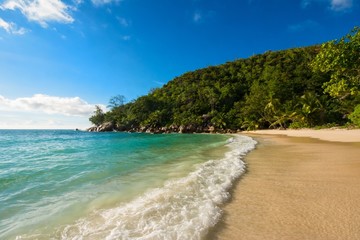Obraz premium Traumstrand auf den Seychellen
