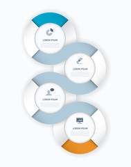 Timeline vector infographics element