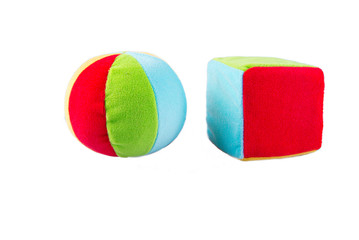 soft toy for kids ball and cube