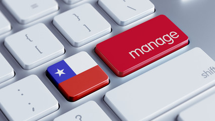 Fototapeta premium Chile Manage Concept