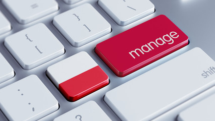 Fototapeta premium Poland Manage Concept