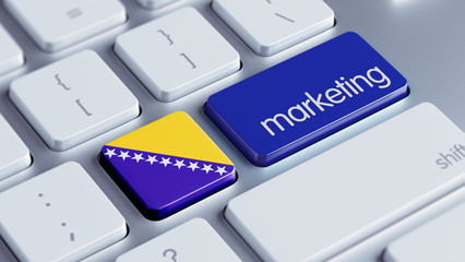 Fototapeta premium Bosnia and Herzegovina. Marketing Concept