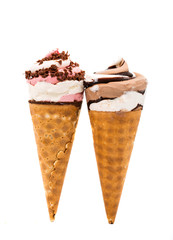Chocolate Ice Cream isolated