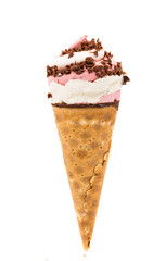 Chocolate Ice Cream isolated