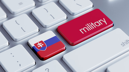 Fototapeta premium Slovakia Military Concept.