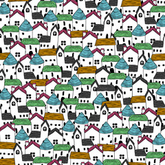 Seamless background image of house